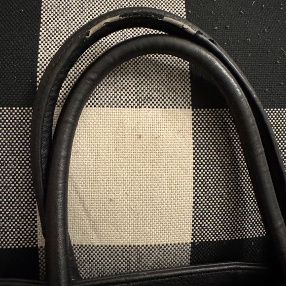 Michael Kors Black Leather Bag with Gold Accents - Picture 3 of 10